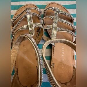Girls Size 3 Kelly and Katie Sparkle Strappy gladiator Sandals